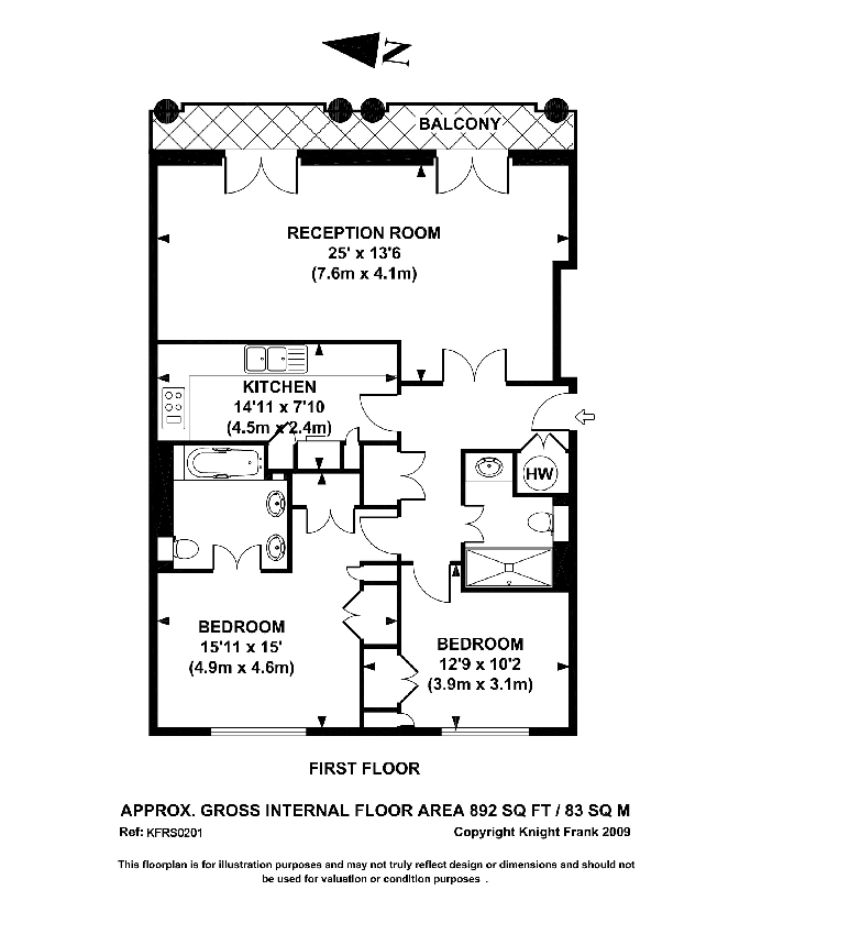 2 bedrooms flat to rent in Carlyle Court, Chelsea Harbour, SW10-Floorplan