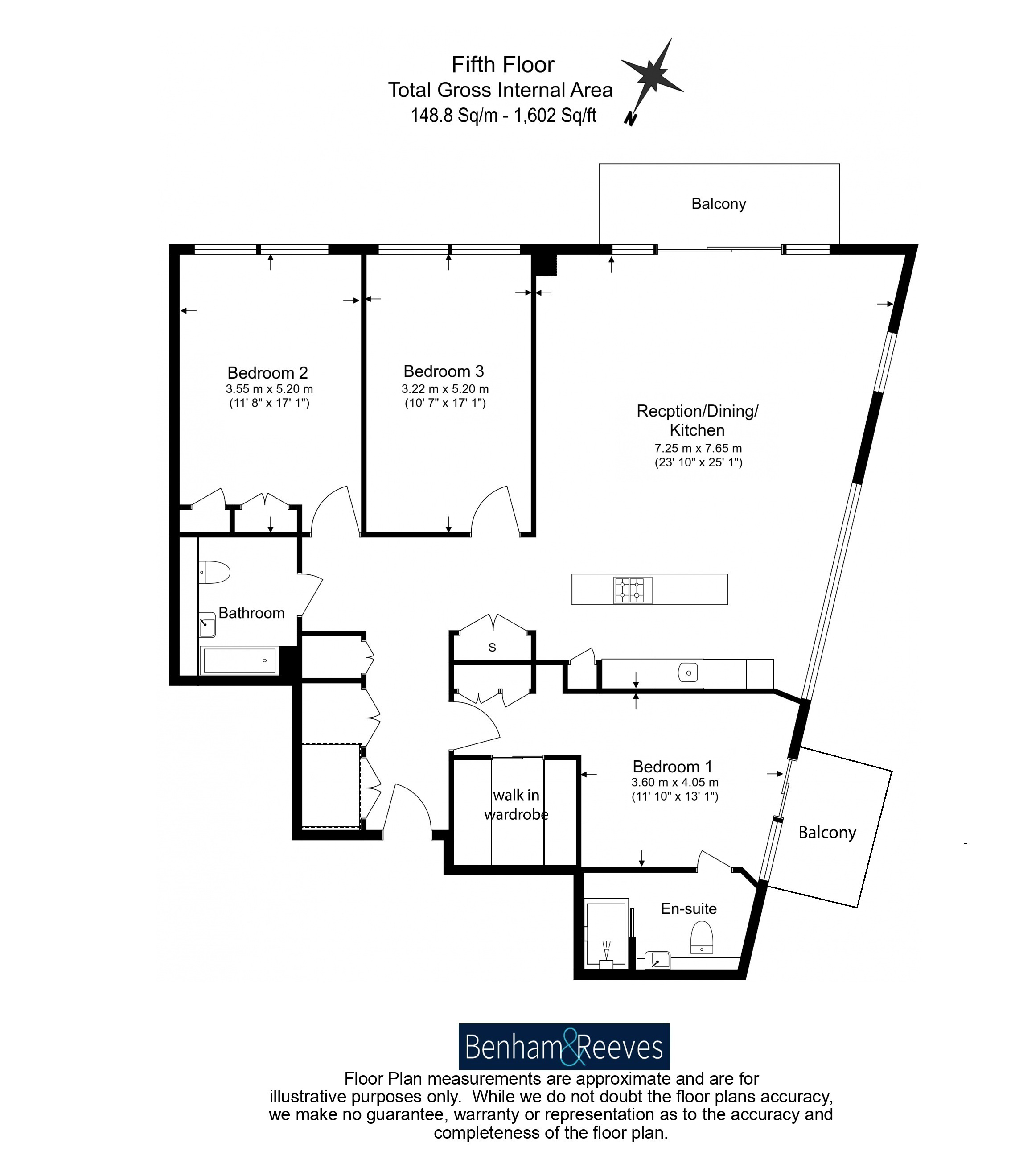 3 bedrooms flat to rent in Lighterman Tower, Chelsea Island, Chelsea, SW10-Floorplan