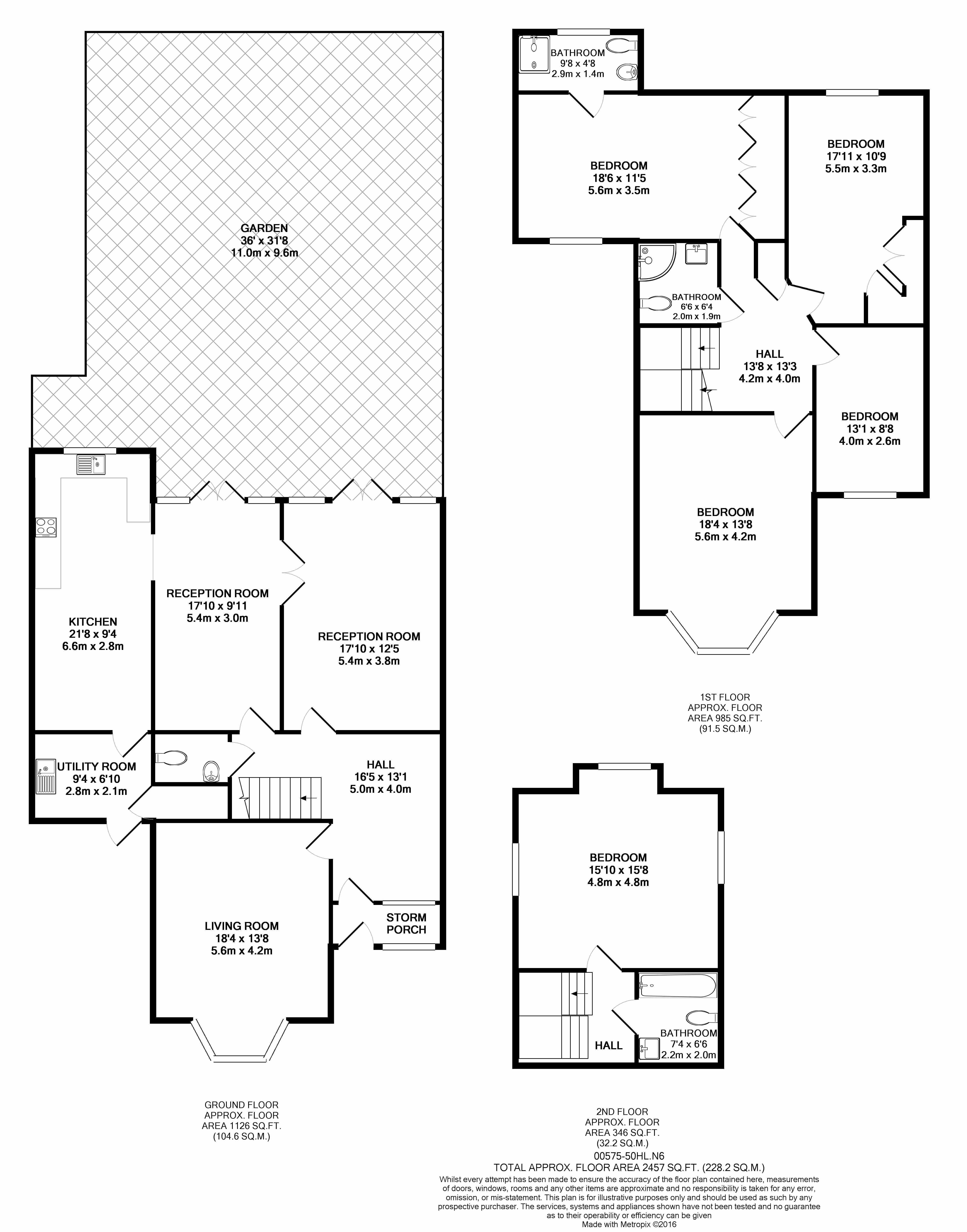 5 bedrooms house to rent in Hillway, Holly Lodge Estate, N6-Floorplan