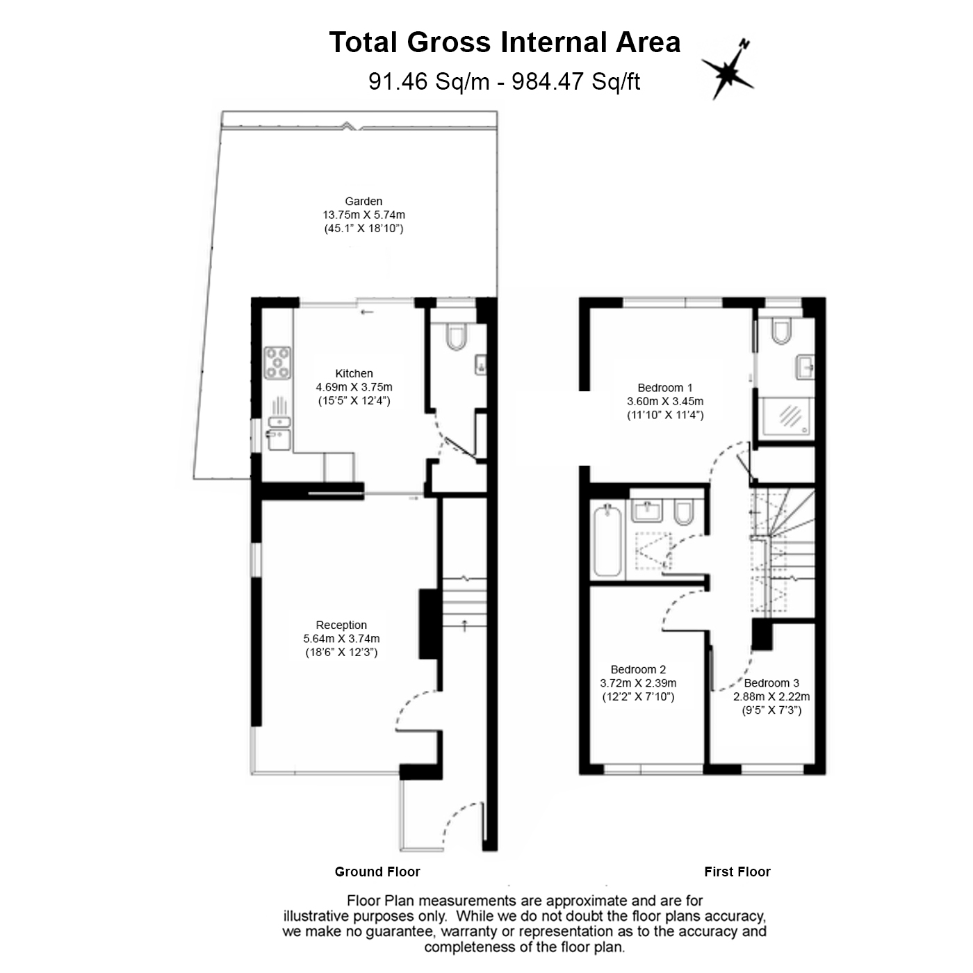 3 bedrooms house to rent in Crouch End, Highgate, N8-Floorplan