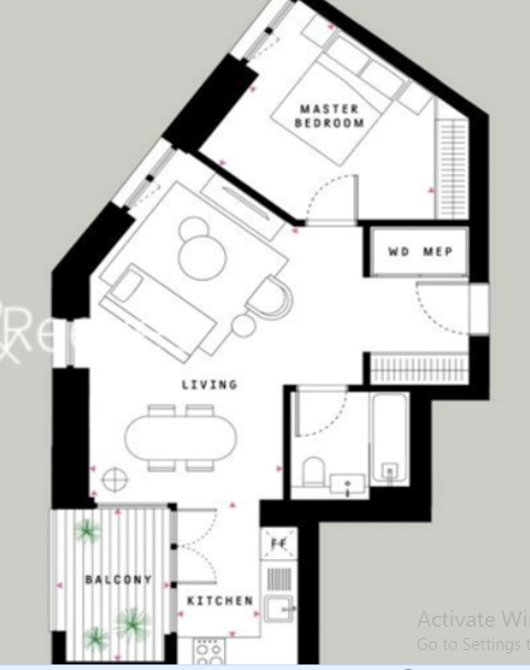 1 bedroom flat to rent in Ashley Road, Tottenham Hale, N17-Floorplan