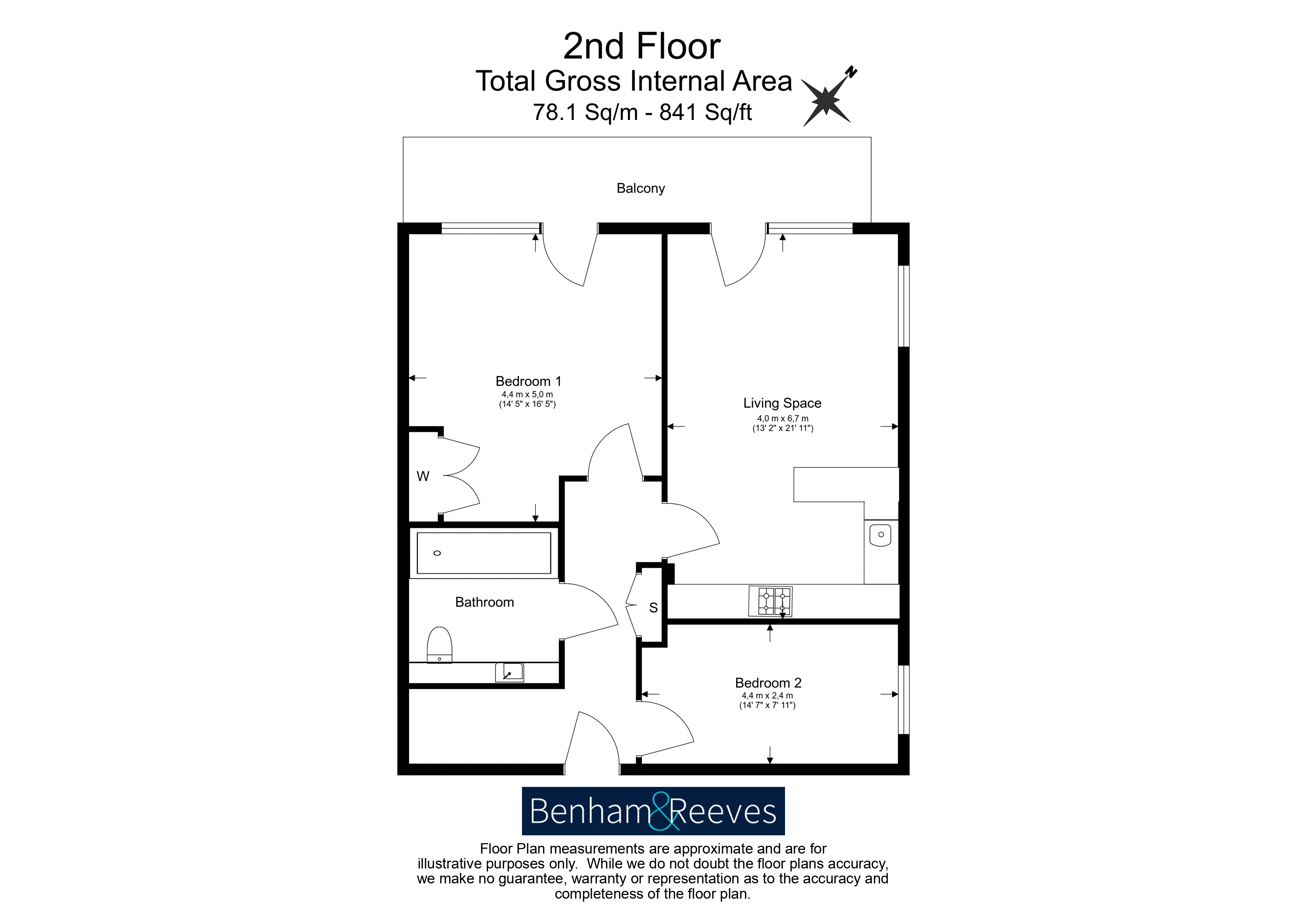 2 bedrooms flat to rent in Tilston Bright Square, Abbeywood, SE2-Floorplan