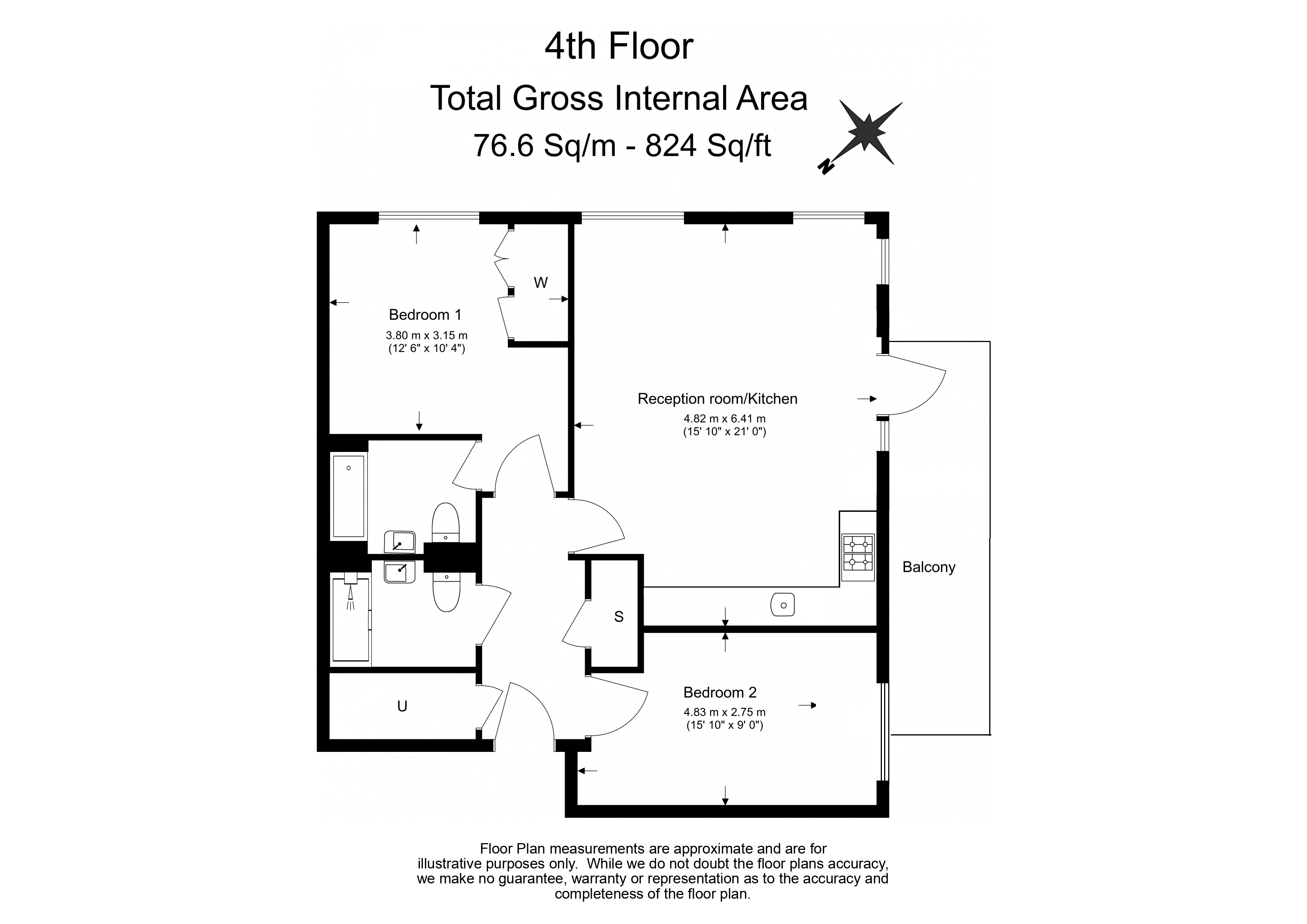 2 bedrooms flat to rent in Plumstead Road, Royal Arsenal Riverside, SE18-Floorplan