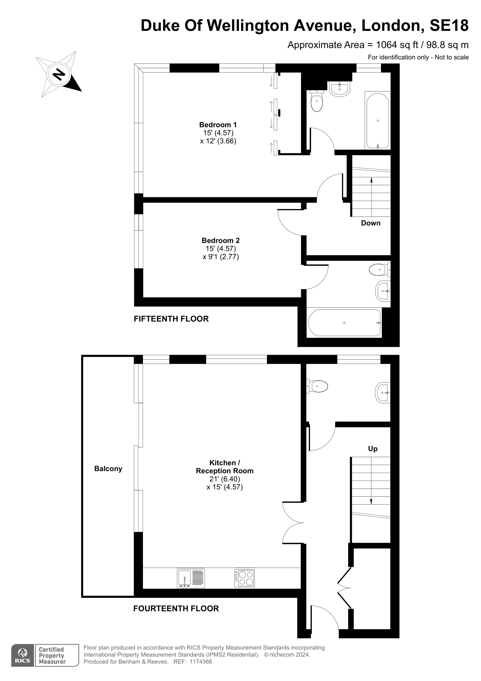 2 bedrooms flat to rent in Royal Arsenal Riverside, Duke of Wellington Avenue, SE18-Floorplan