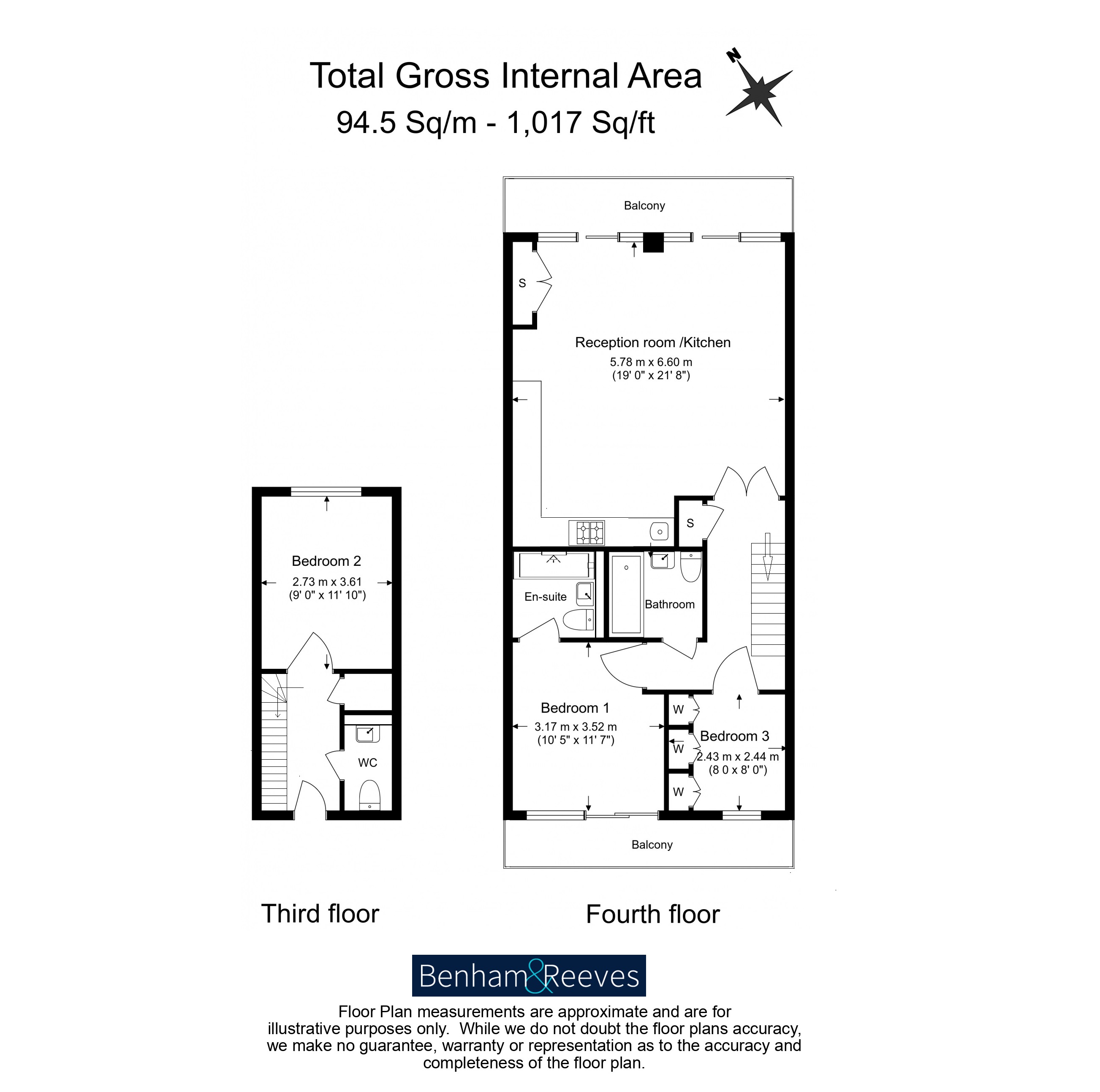 3 bedrooms flat to rent in Cadogan Road, Royal Arsenal Riverside, SE18-Floorplan