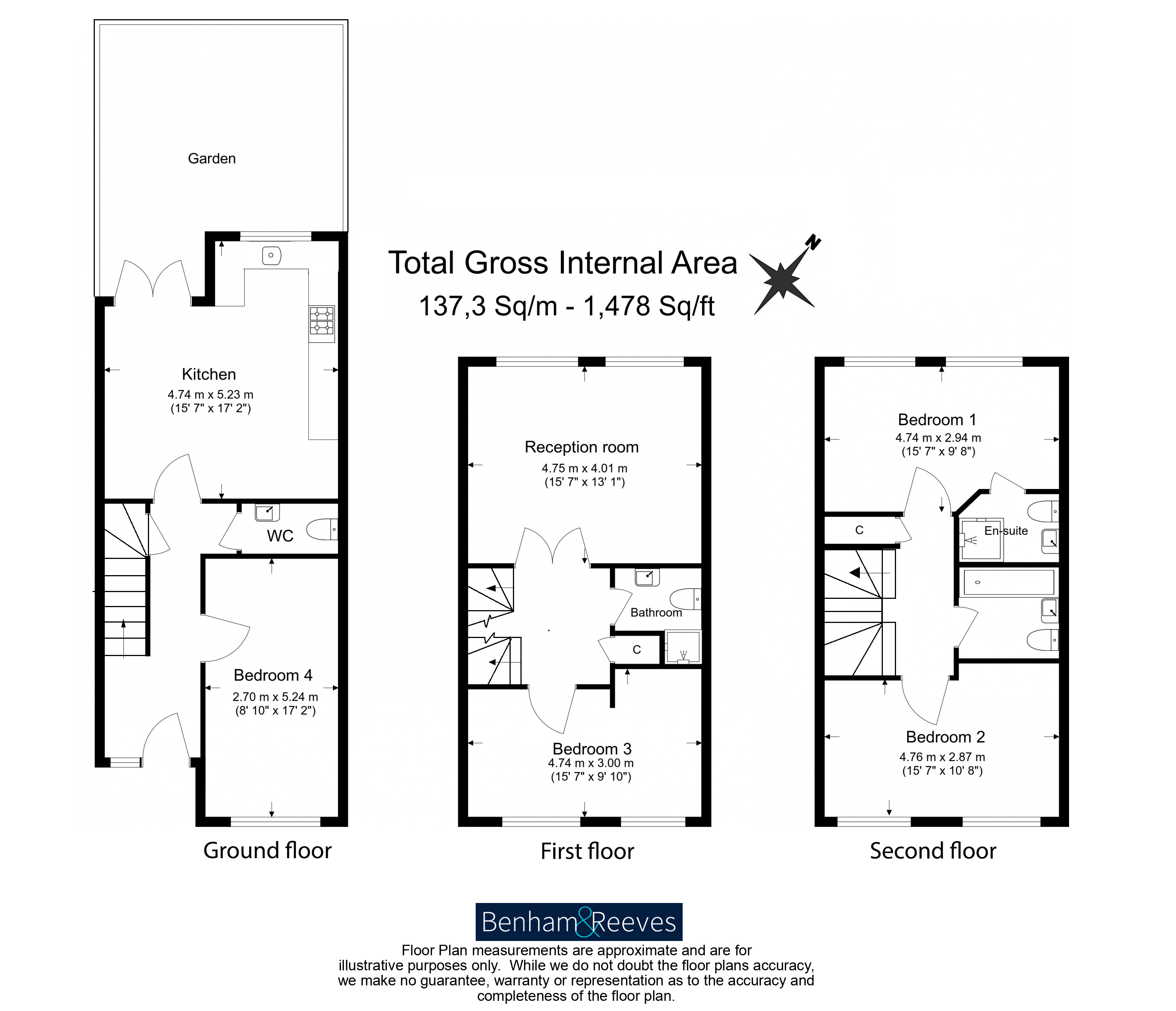 4 bedrooms flat to rent in Shooters Hills, Elizabeth Fry Place, SE18-Floorplan