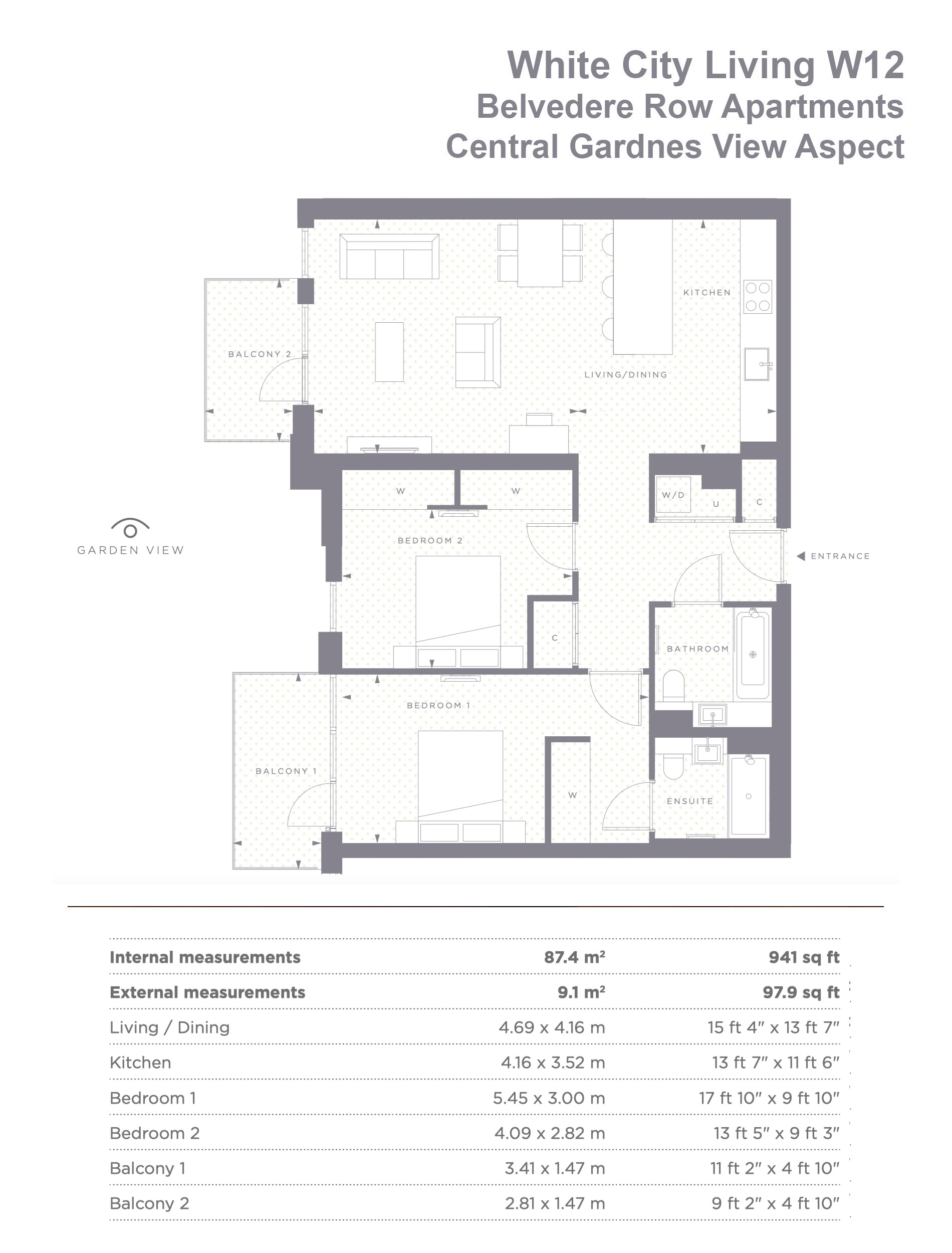 2 bedrooms flat to rent in Cascade Way, White City W12-Floorplan