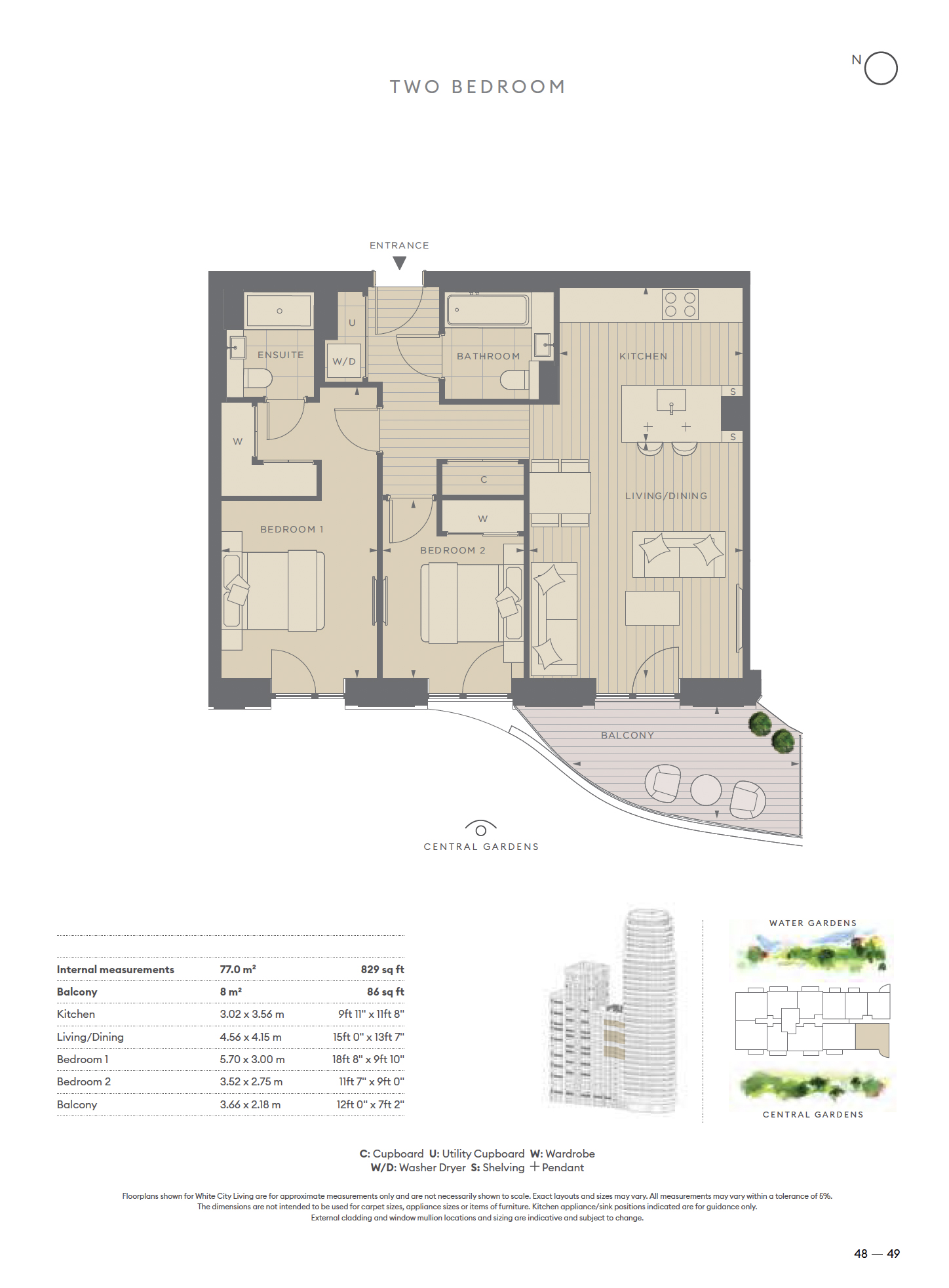 2 bedrooms flat to rent in Cascade Way, White City, W12-Floorplan